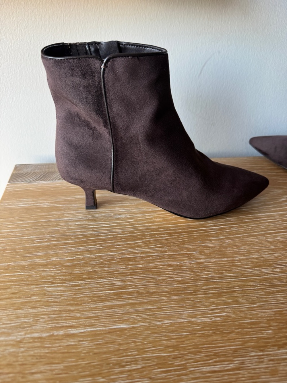 NWOB! J. CREW FACTORY Women’s Sueded Pointy-Toe Boots Rustic Brown Size 10 - Picture 8 of 13